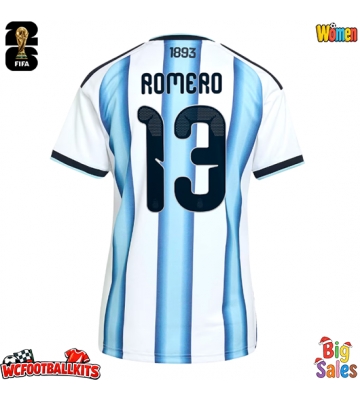 Argentina Cristian Romero #13 Replica Home Stadium Shirt for Women World Cup 2026 Short Sleeve